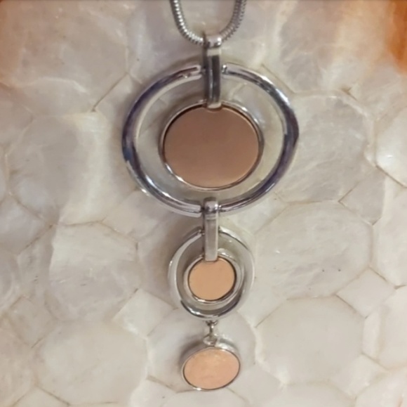 Charming Charlie Jewelry - Charming Charlie 2 Toned Necklace & Pendant